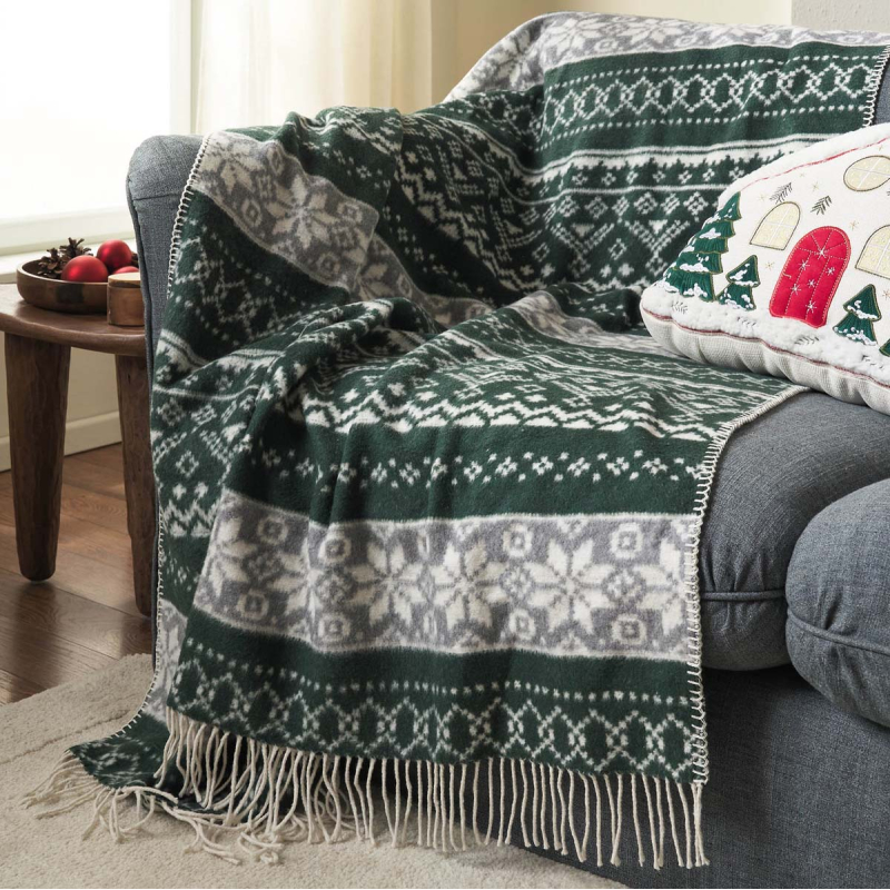 Χριστουγεννιάτικη Κουβέρτα Καναπέ (130x170) Gofis Home Fianna 472