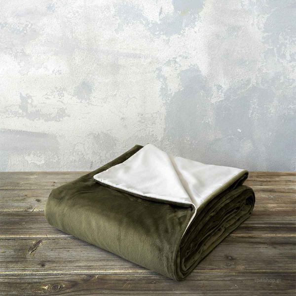 Παπλωματοθήκη Βελουτέ Μονή (160x240) 2 Όψεων Nima Bed Linen Nuan