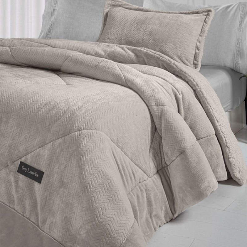 Κουβερτοπάπλωμα Ημίδιπλο (180x240) Guy Laroche Moore Natural