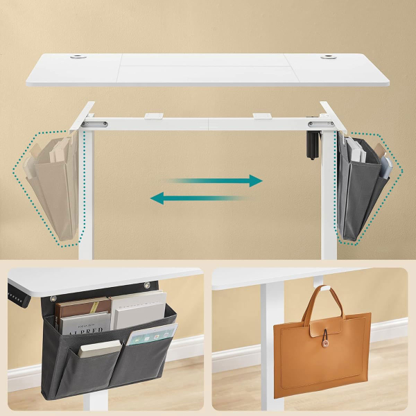 Ηλεκτρικό Γραφείο (120x60x72/120) Με Ρυθμιζόμενο Ύψος Songmics LSD132WZ02