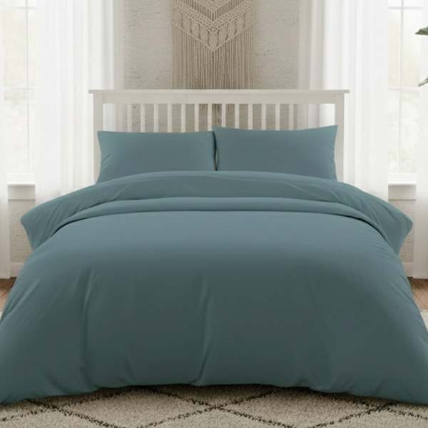 Σεντόνι King Size Με Λάστιχο (180x200+35) Melinen Lavish Satin D.Aqua