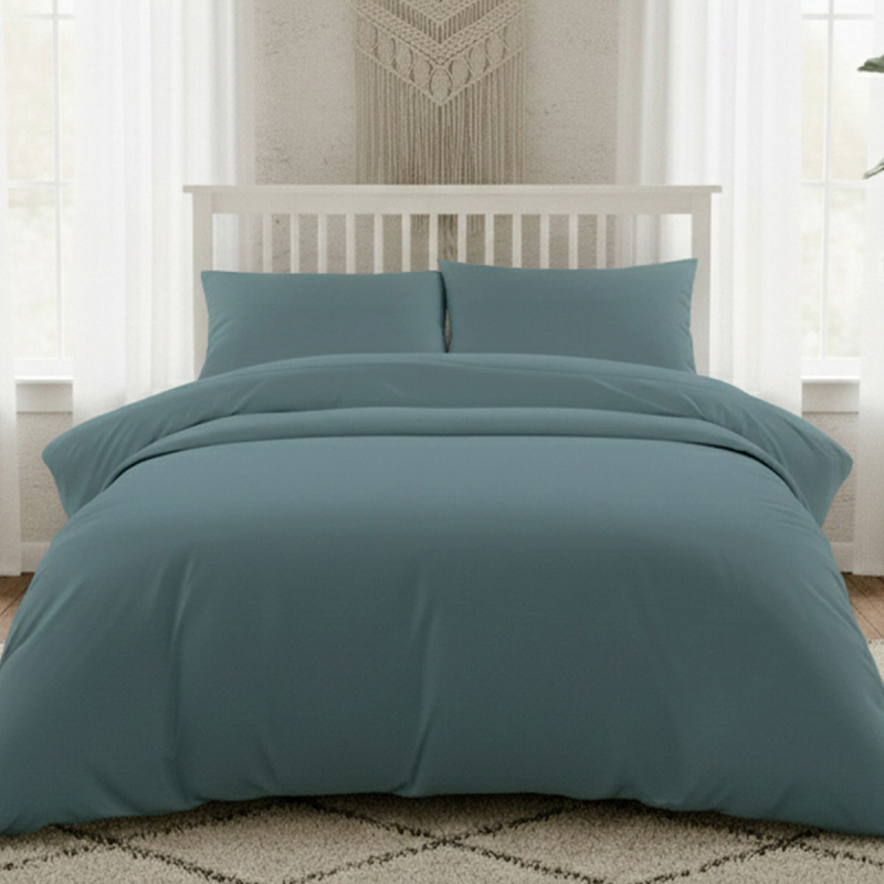 Σεντόνι King Size Με Λάστιχο (180x200+35) Melinen Lavish Satin D.Aqua
