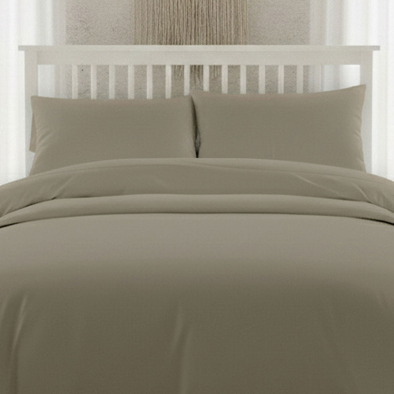 Ζεύγος Μαξιλαροθήκες (53x72) Melinen Lavish Satin Olive/Grey