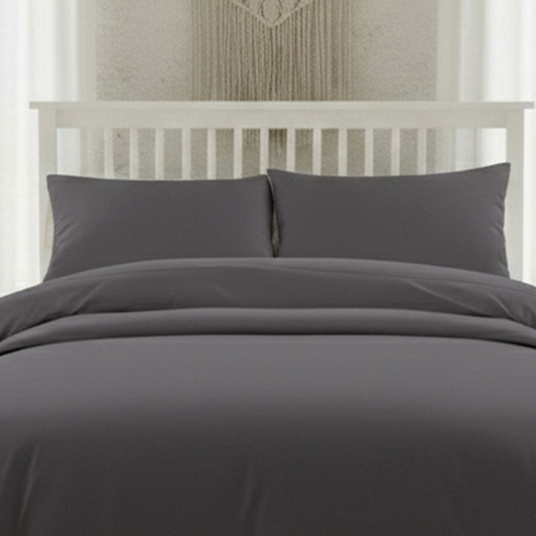 Ζεύγος Μαξιλαροθήκες (53x72) Melinen Lavish Satin D.Grey