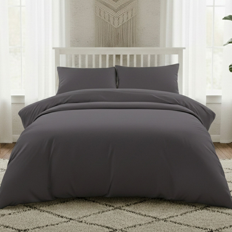 Παπλωματοθήκη Υπέρδιπλη (225x245) Melinen Lavish Satin D.Grey