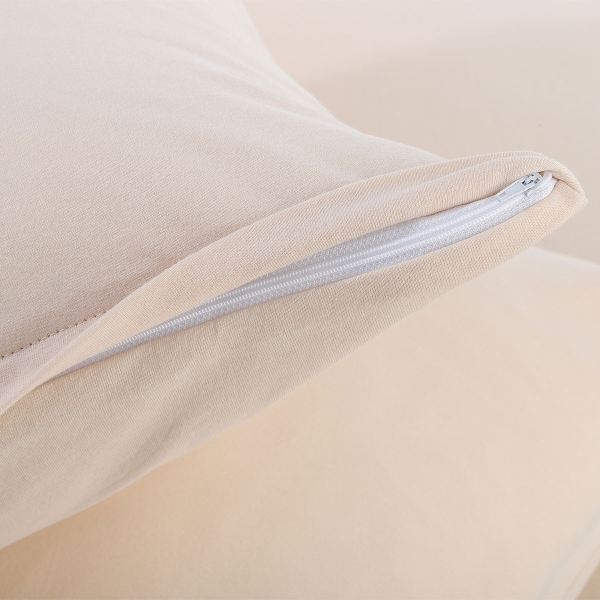 Ζεύγος Μαξιλαροθήκες (50x70) Silk Fashion Jersey L.Beige