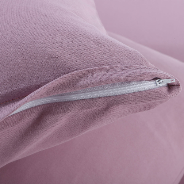 Ζεύγος Μαξιλαροθήκες (50x70) Silk Fashion Jersey Cyclamen