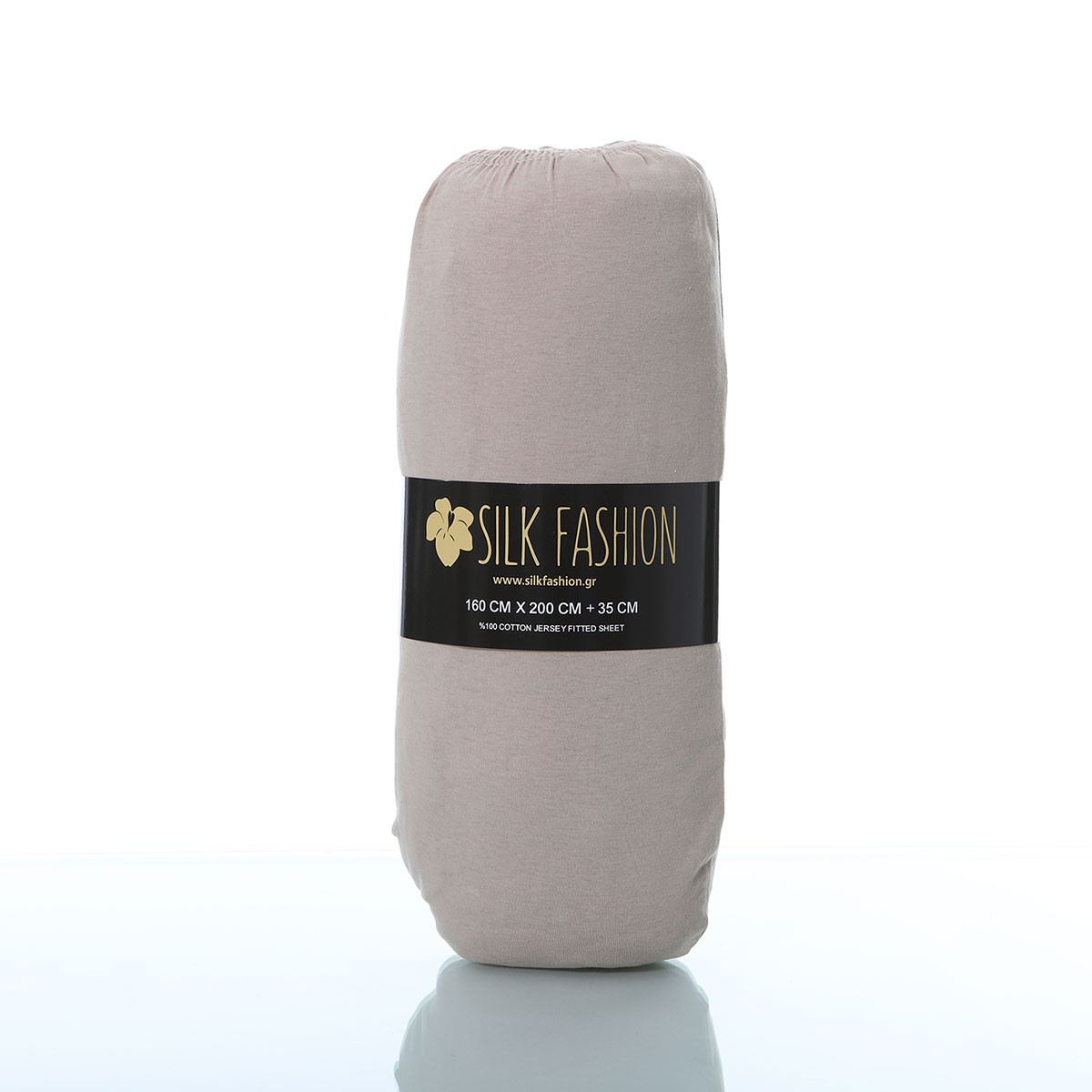 Σεντόνι Μονό με Λάστιχο (100X200+35) Silk Fashion Jersey D Beige Home Λευκά Είδη Κρεβατοκάμαρας Σεντόνια Μονά Spitishop