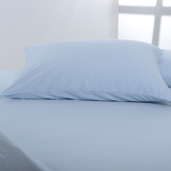 Ζεύγος Μαξιλαροθήκες (50x70) Silk Fashion Jersey Ciel