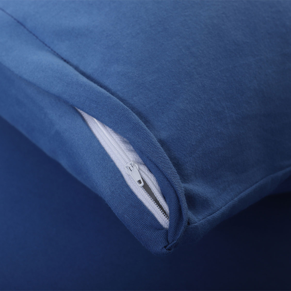 Ζεύγος Μαξιλαροθήκες (50x70) Silk Fashion Jersey Jean