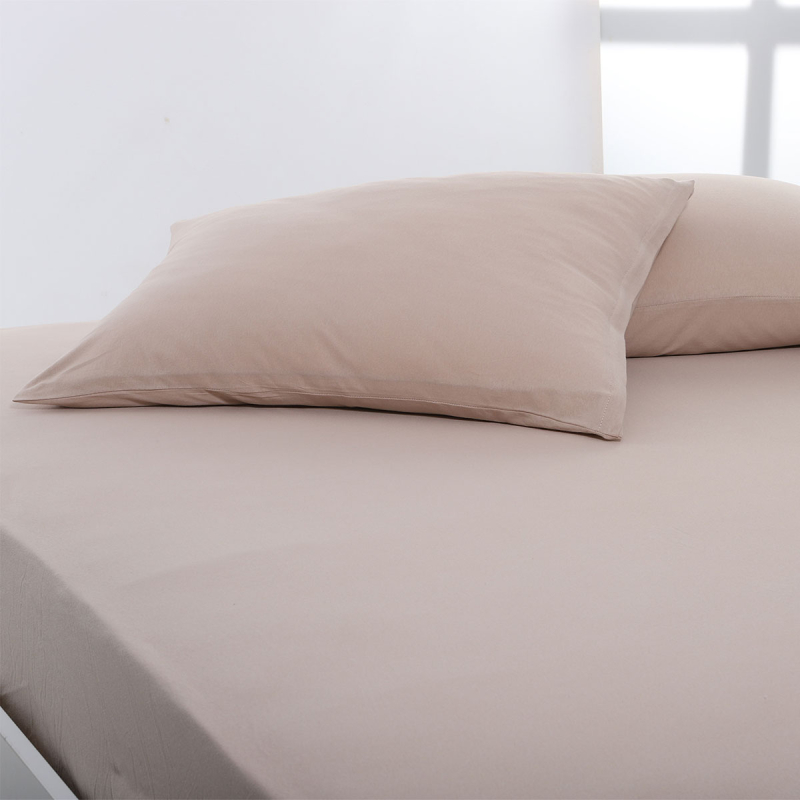 Ζεύγος Μαξιλαροθήκες (50x70) Silk Fashion Jersey D.Beige