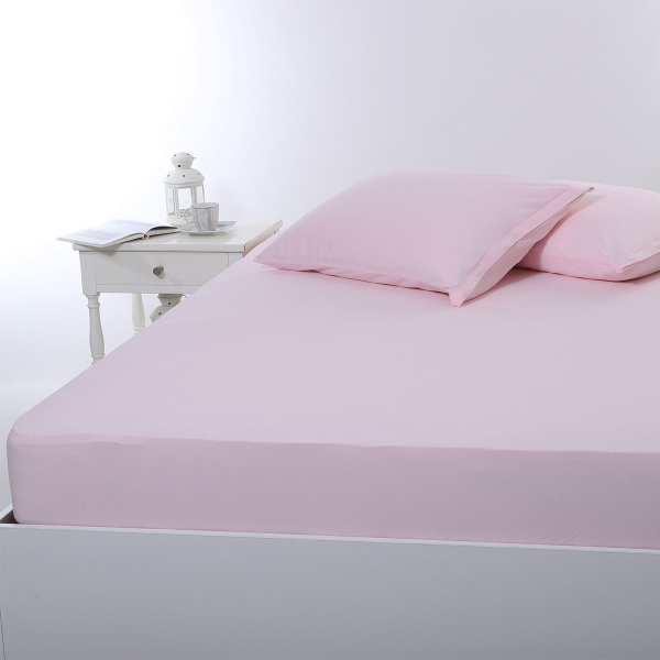 Σεντόνι Υπέρδιπλο Με Λάστιχο (160x200+35) Silk Fashion Jersey Pink