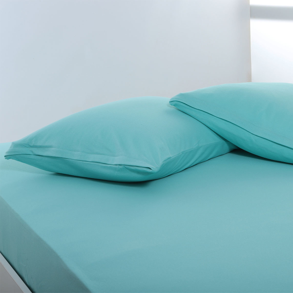 Ζεύγος Μαξιλαροθήκες (50x70) Silk Fashion Jersey Sea Green