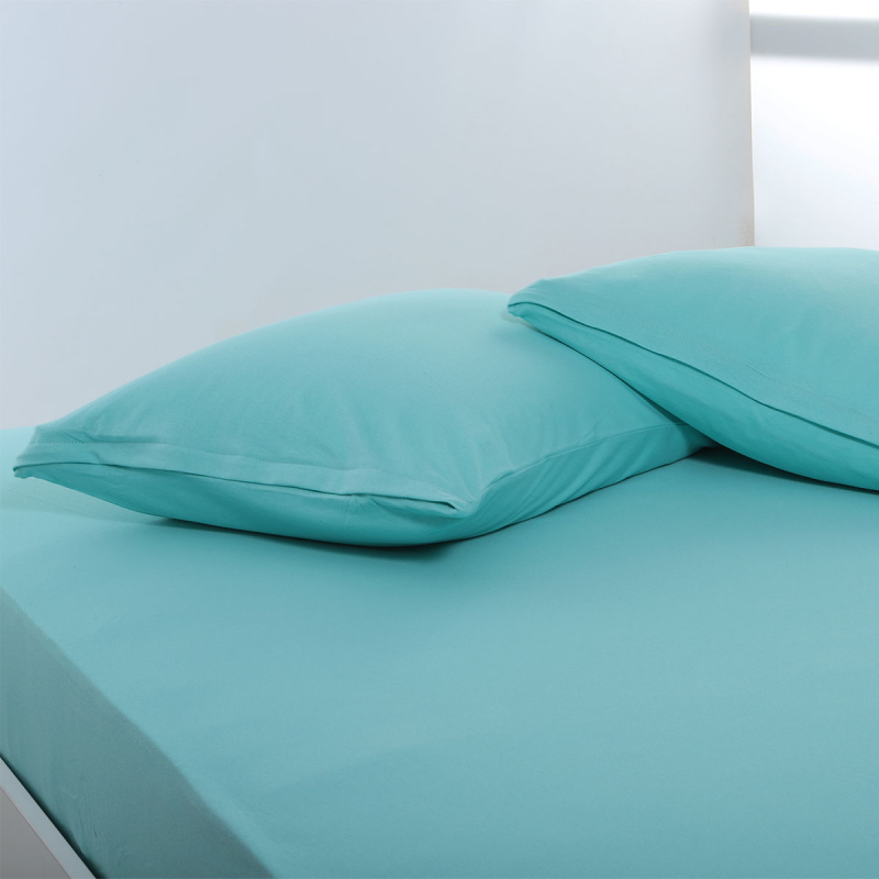 Ζεύγος Μαξιλαροθήκες (50x70) Silk Fashion Jersey Sea Green