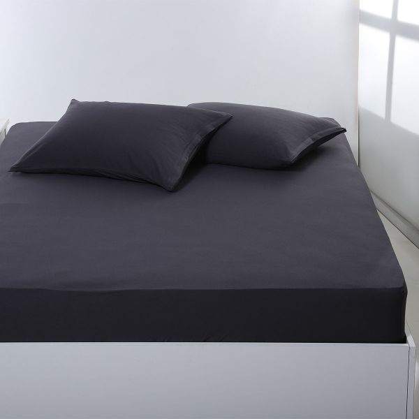 Σεντόνι King Size Με Λάστιχο (180x200+35) Silk Fashion Jersey D.Grey