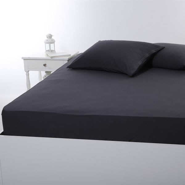 Σεντόνι King Size Με Λάστιχο (180x200+35) Silk Fashion Jersey D.Grey