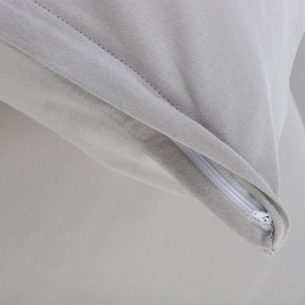 Ζεύγος Μαξιλαροθήκες (50x70) Silk Fashion Jersey L.Grey