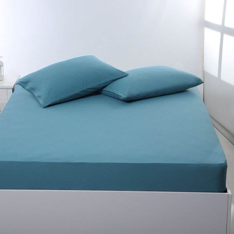 Σεντόνι Υπέρδιπλο Με Λάστιχο (160x200+35) Silk Fashion Jersey Petrol