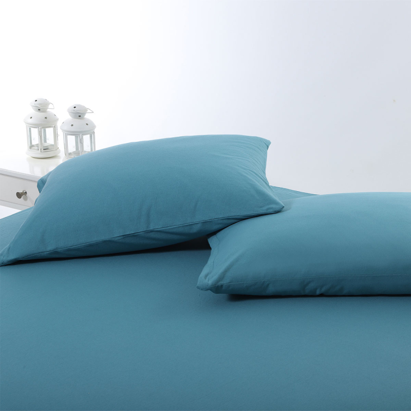 Ζεύγος Μαξιλαροθήκες (50x70) Silk Fashion Jersey Petrol