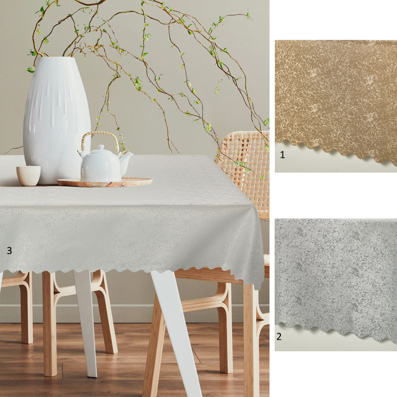 Αλέκιαστο Τραπεζομάντηλο (140x180) Whitegg Z156