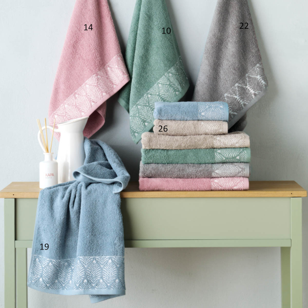 Πετσέτες Μπάνιου (Σετ 2τμχ) Kentia Lela 450gsm