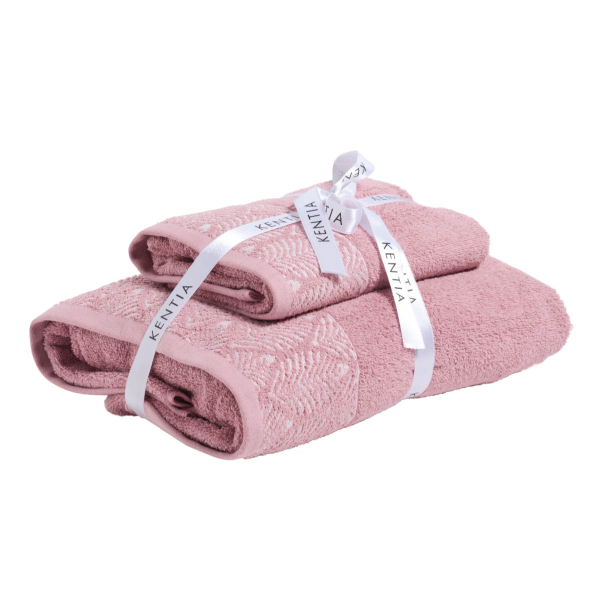 Πετσέτες Μπάνιου (Σετ 2τμχ) Kentia Lela 450gsm