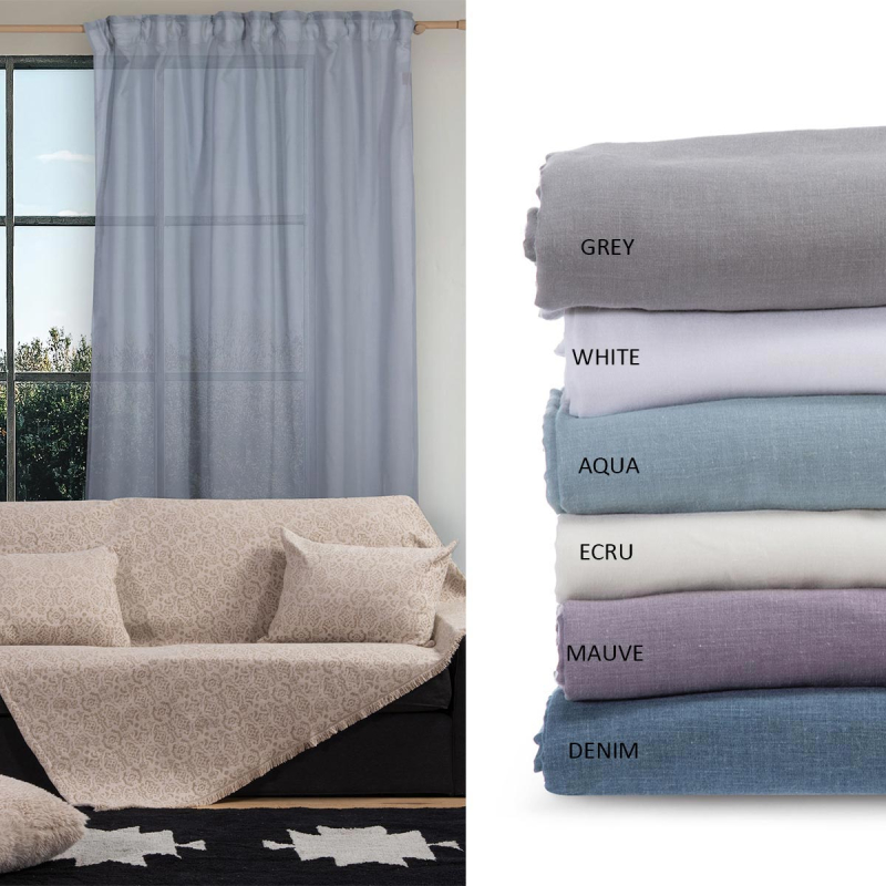 Κουρτίνα (140x270) Με Τρέσα Nef-Nef Homeware Antel