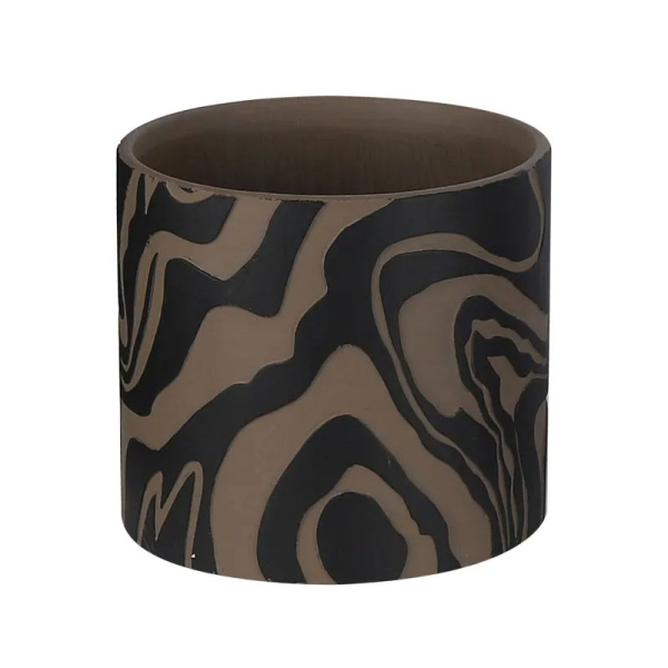 Κασπώ (Φ17x15) Marhome Μαύρο/Καφέ 06-24518