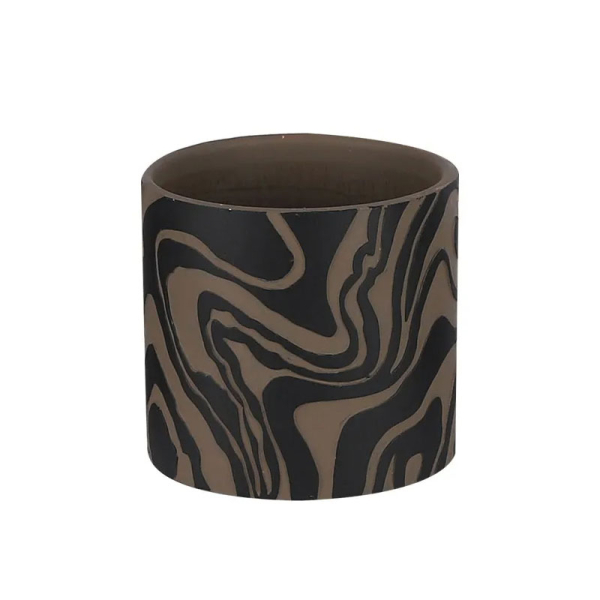 Κασπώ (Φ13.5x12.5) Marhome Μαύρο/Καφέ 06-24519