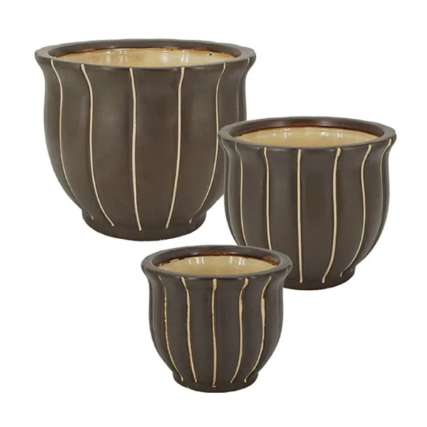 Κασπώ (Σετ 3τμχ) Marhome Καφέ 06-18866