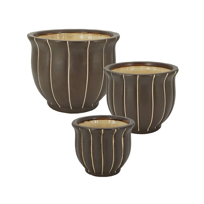 Κασπώ (Σετ 3τμχ) Marhome Καφέ 06-18866