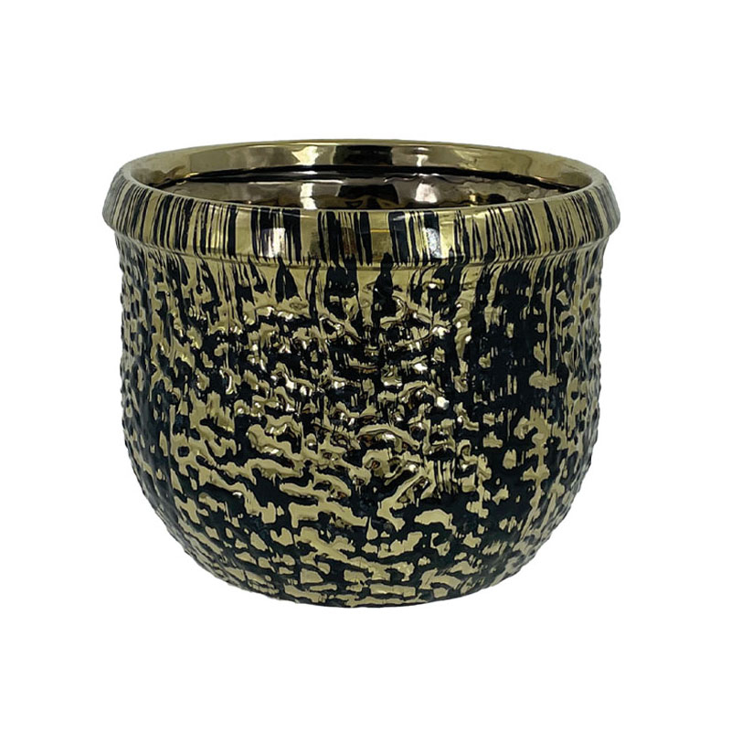 Κασπώ (Φ17x13) Marhome Μαύρο/Χρυσό 06-20019