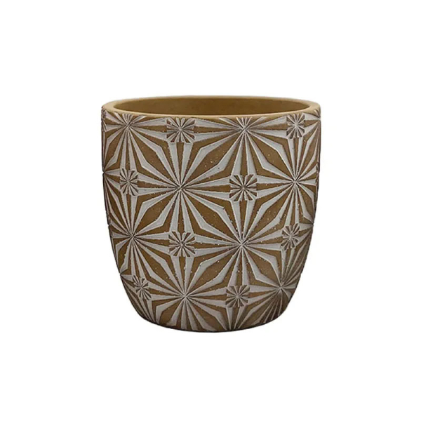 Κασπώ (Φ15x14.5) Marhome Καφέ/Λευκό 06-20050