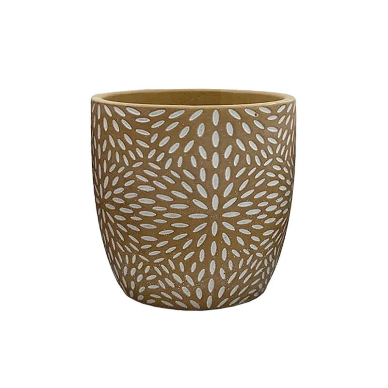 Κασπώ (Φ15x14.5) Marhome Καφέ/Λευκό 06-20054