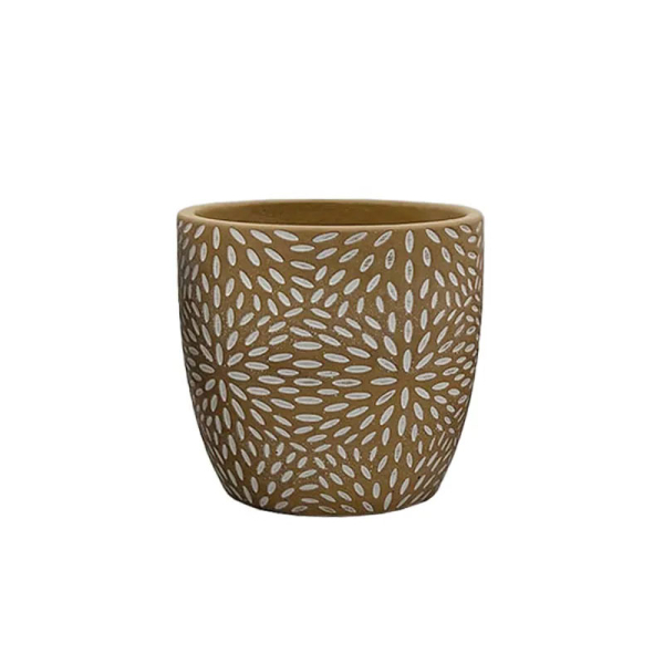 Κασπώ (Φ13x12.5) Marhome Καφέ/Λευκό 06-20055