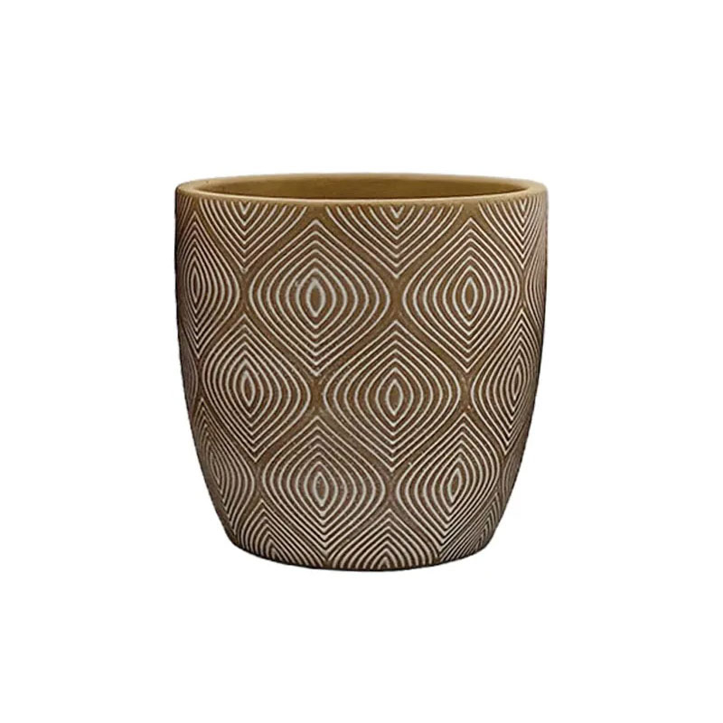 Κασπώ (Φ15x14.5) Marhome Καφέ/Λευκό 06-20058