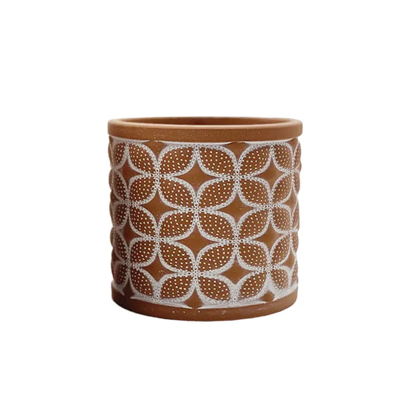 Κασπώ (Φ13x12.5) Marhome Κεραμιδί/Λευκό 06-20078