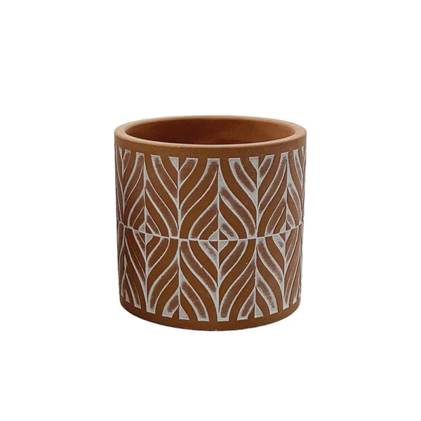 Κασπώ (Φ13x12.5) Marhome Κεραμιδί/Λευκό 06-20081