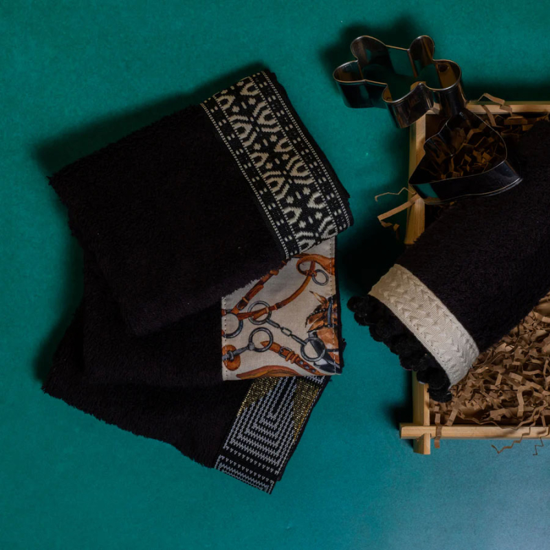 Πετσέτες Δώρου (Σετ 4τμχ) White Fabric Horsie 600gsm