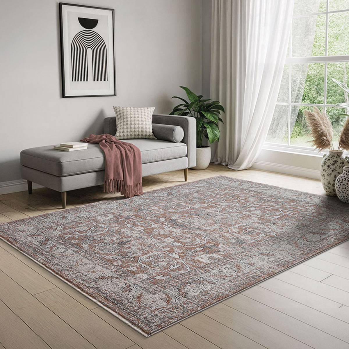 Χαλιά Κρεβατοκάμαρας (Σετ 3Τμχ) New Plan Lotus 37406 Home Σετ Spitishop