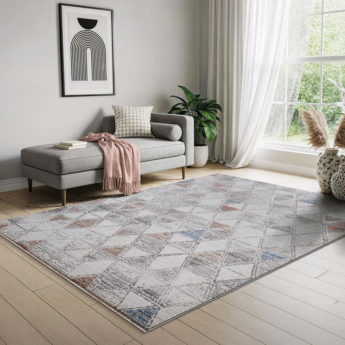 Χαλί (133X195) New Plan Lotus 37957 Home Χαλιά Σαλονιού Spitishop