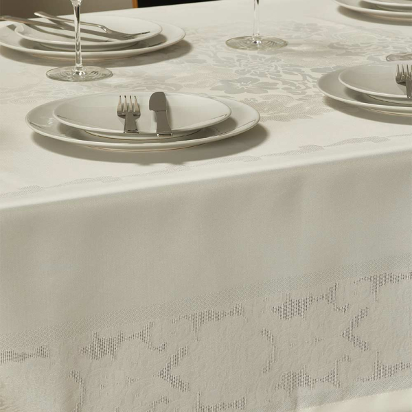 Αλέκιαστο Τραπεζομάντηλο (160x220) Whitegg Z151