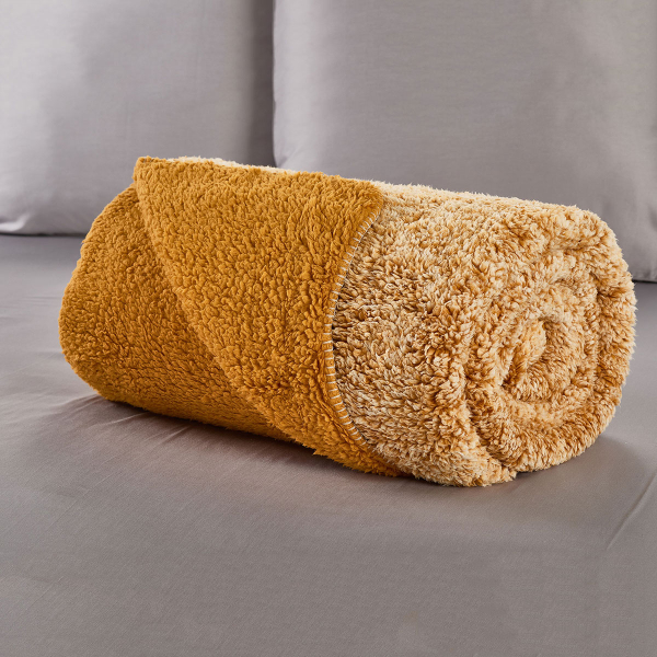 Κουβέρτα Fleece Μονή Με Γουνάκι (160x200) Whitegg KB156