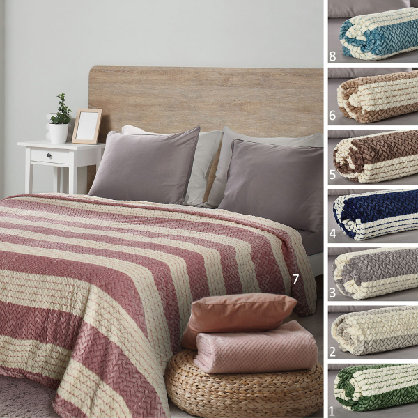 Κουβέρτα Fleece Υπέρδιπλη (220x240) Whitegg KB159