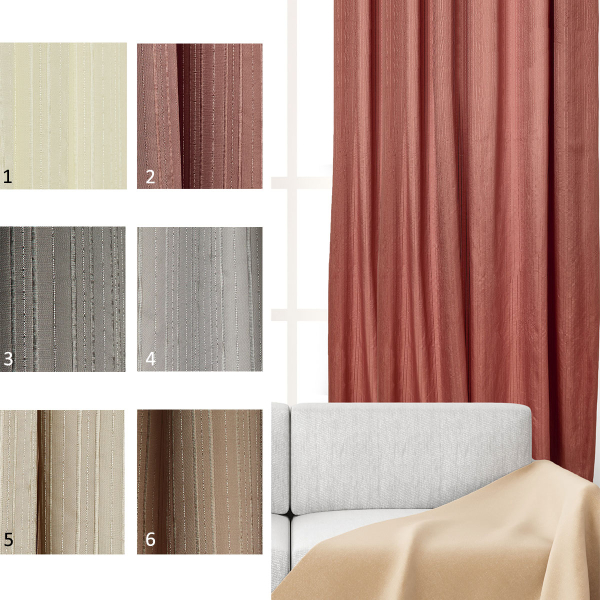 Κουρτίνα (270x280) Με Τρέσα Whitegg K0212