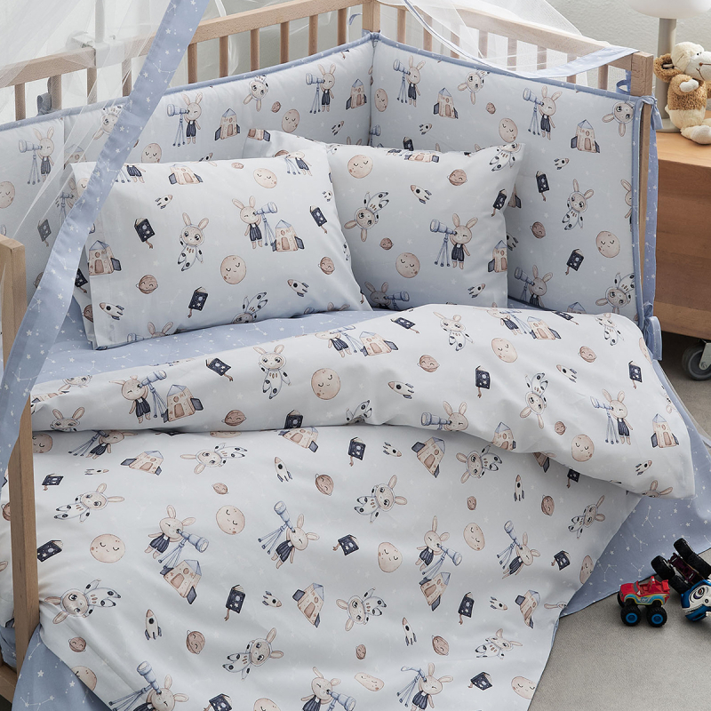 Παπλωματοθήκη Κούνιας (Σετ 120x160) 2 Όψεων Vesta Kids Astra