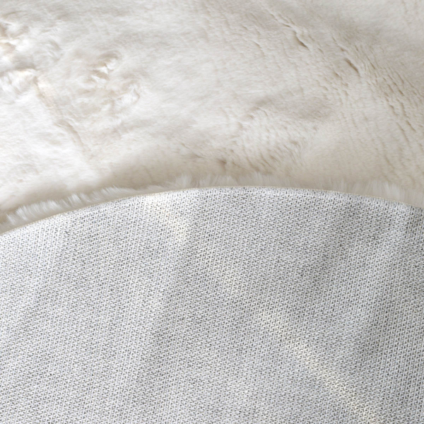 Στρογγυλό Xαλί Γούνινο (Φ120) Ravelia Fluffy Cream