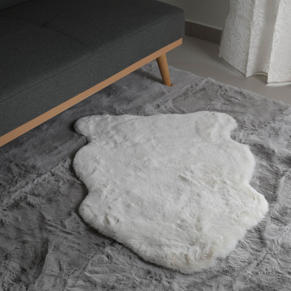 Πατάκι Γούνινο (60x90) Ravelia Fluffy Cream Animal Shape