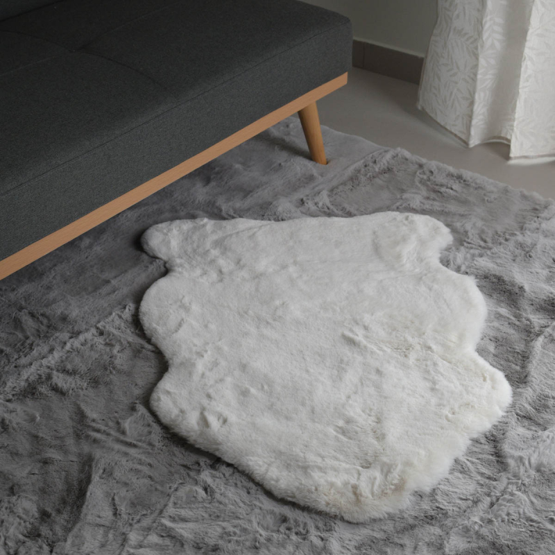 Πατάκι Γούνινο (60x90) Ravelia Fluffy Cream Animal Shape