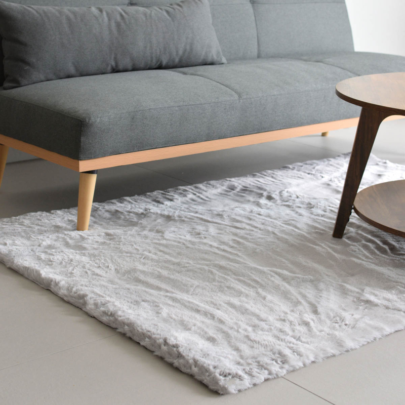 Χαλί Γούνινο (120x170) Ravelia Fluffy Light Grey